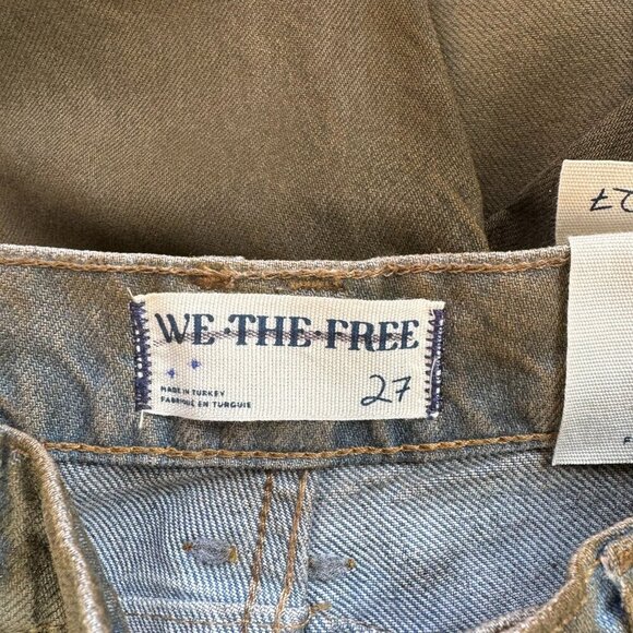 NWT Free People Good Luck Coated Jeans Pants We The Free New Moon 27 - Picture 6 of 11